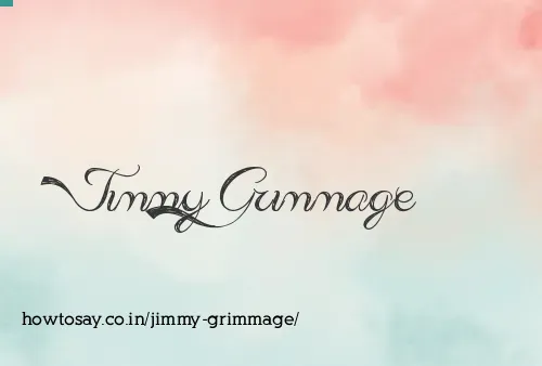 Jimmy Grimmage