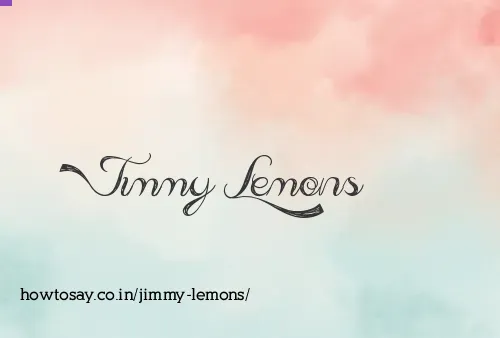 Jimmy Lemons
