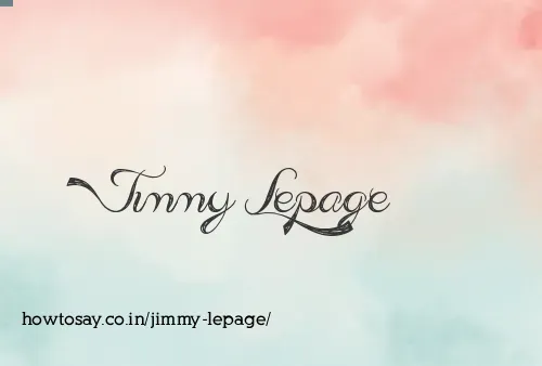 Jimmy Lepage