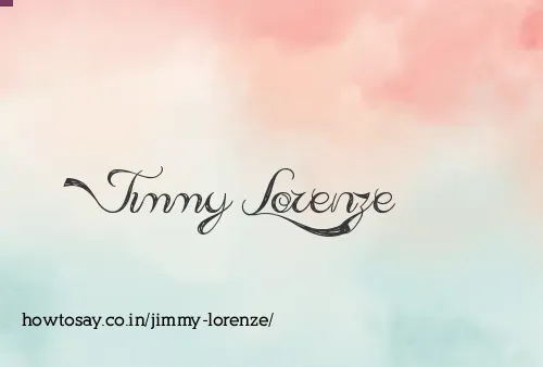 Jimmy Lorenze