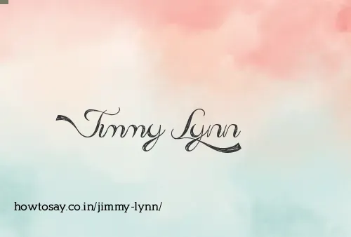 Jimmy Lynn