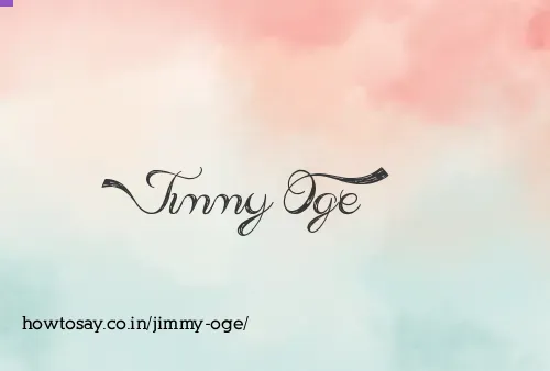 Jimmy Oge