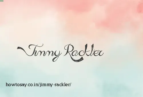 Jimmy Rackler