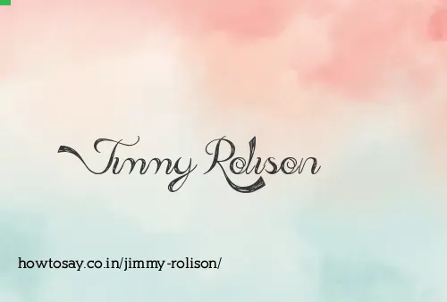 Jimmy Rolison