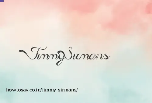 Jimmy Sirmans