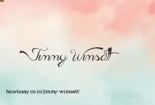 Jimmy Wimsatt