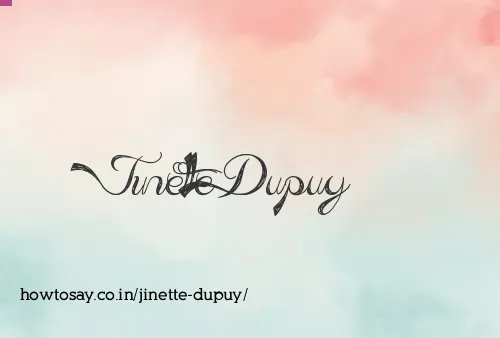 Jinette Dupuy