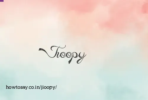 Jioopy
