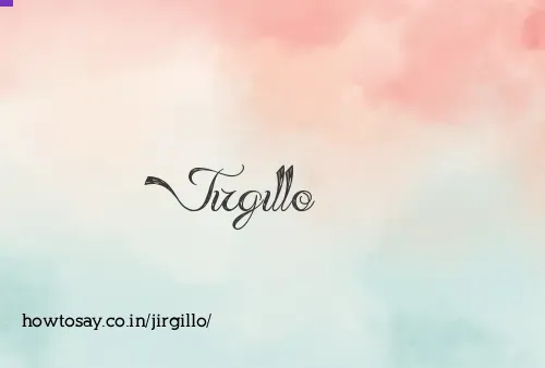 Jirgillo