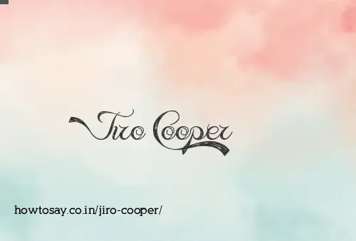 Jiro Cooper