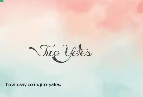 Jiro Yates