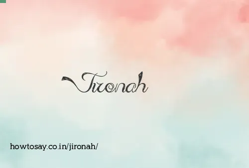 Jironah