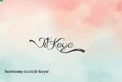 Jit Koya