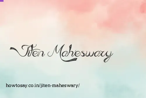 Jiten Maheswary
