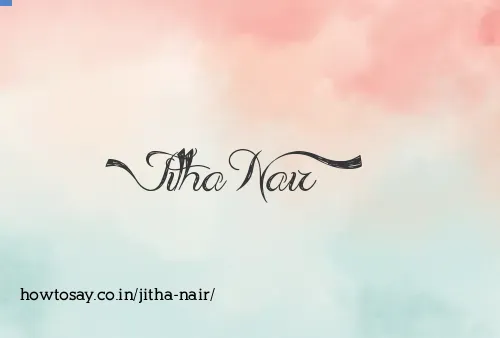 Jitha Nair