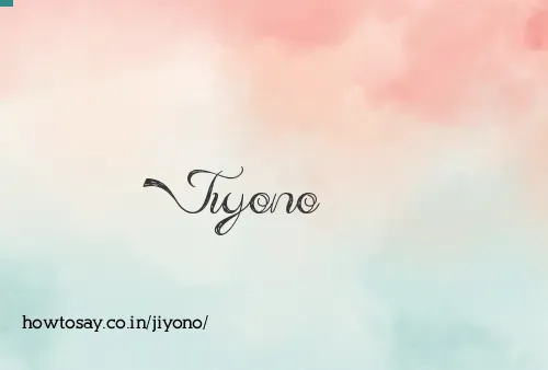 Jiyono