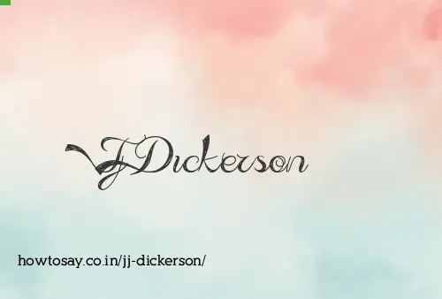 Jj Dickerson