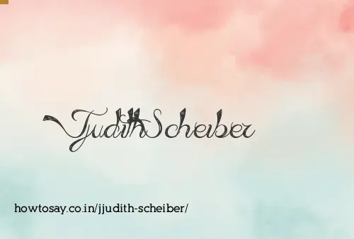 Jjudith Scheiber