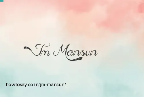 Jm Mansun