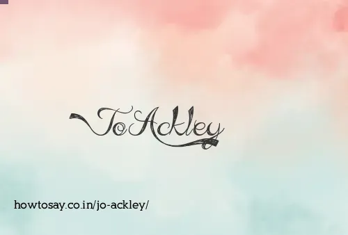 Jo Ackley