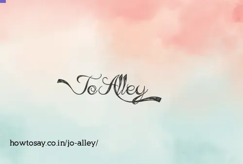 Jo Alley