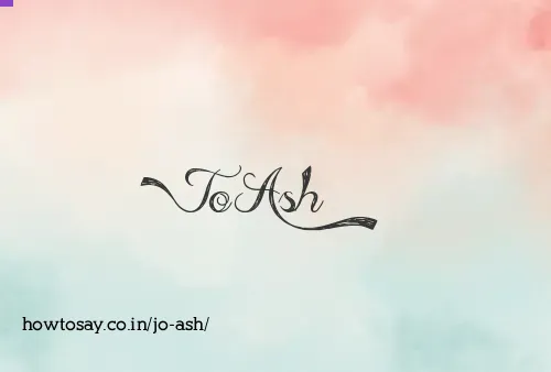 Jo Ash