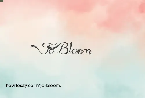 Jo Bloom