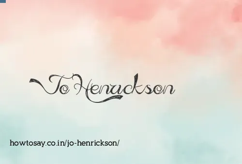 Jo Henrickson