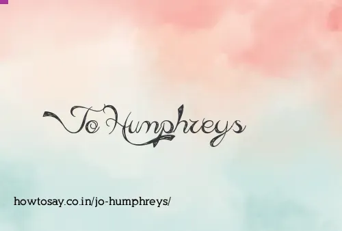 Jo Humphreys