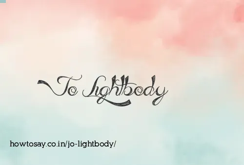 Jo Lightbody