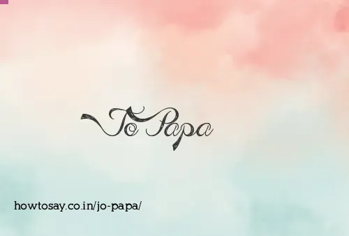 Jo Papa