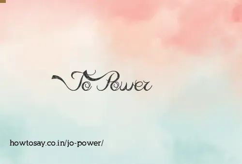 Jo Power