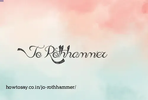 Jo Rothhammer