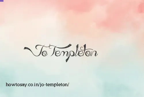 Jo Templeton