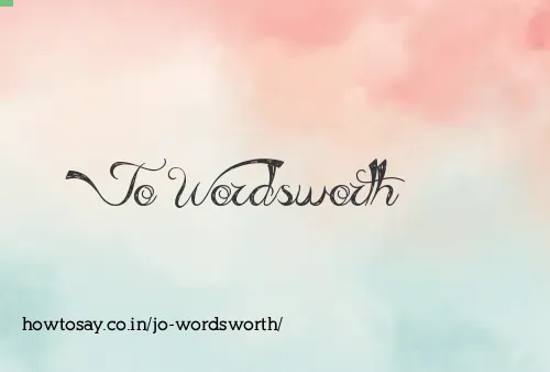 Jo Wordsworth