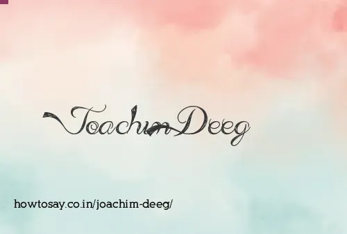 Joachim Deeg