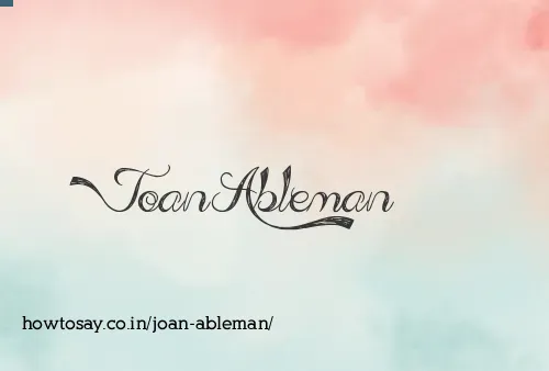 Joan Ableman