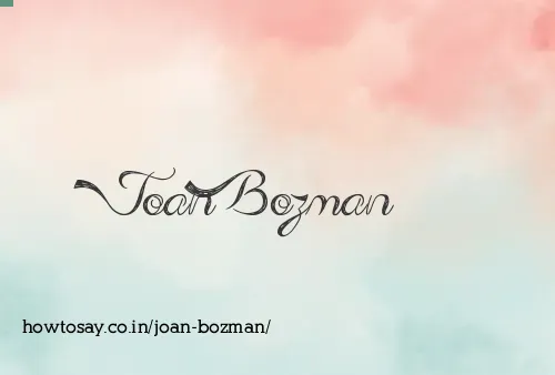 Joan Bozman
