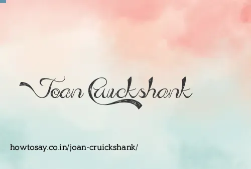 Joan Cruickshank