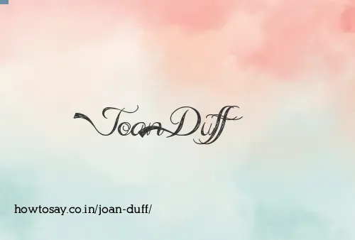 Joan Duff