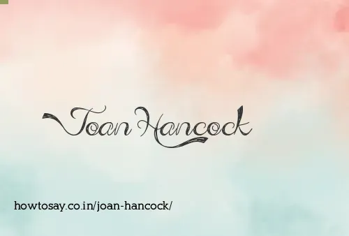 Joan Hancock