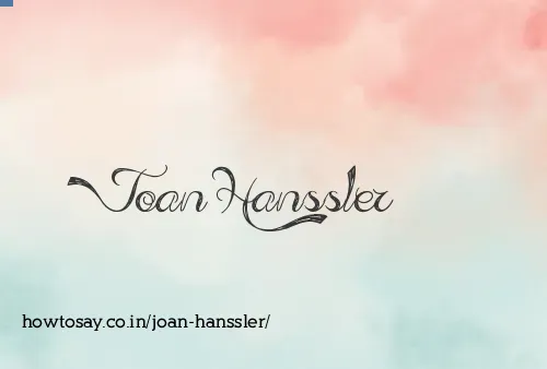 Joan Hanssler