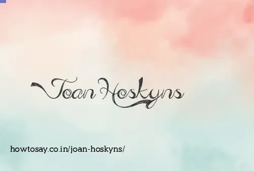 Joan Hoskyns