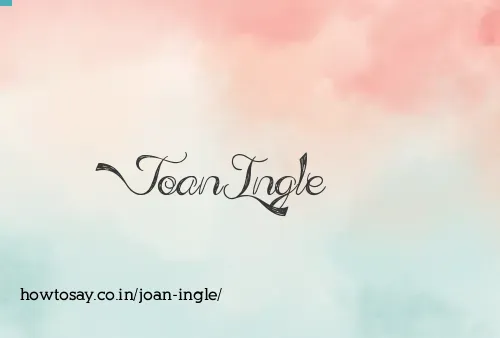Joan Ingle