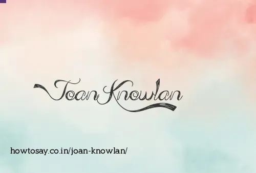 Joan Knowlan