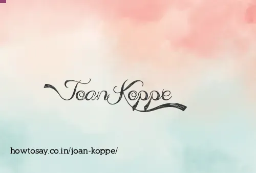 Joan Koppe