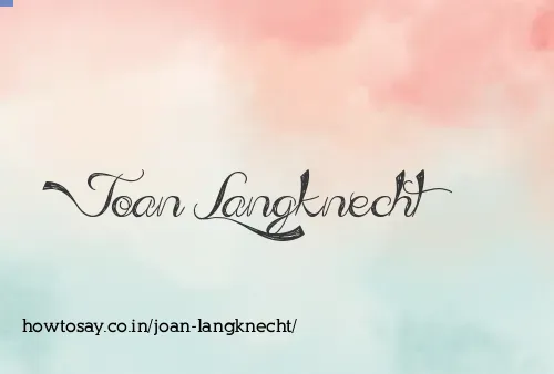 Joan Langknecht
