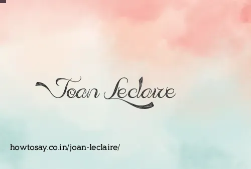 Joan Leclaire