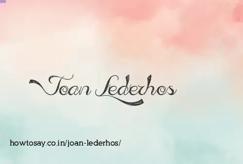 Joan Lederhos