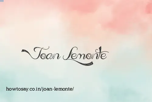 Joan Lemonte